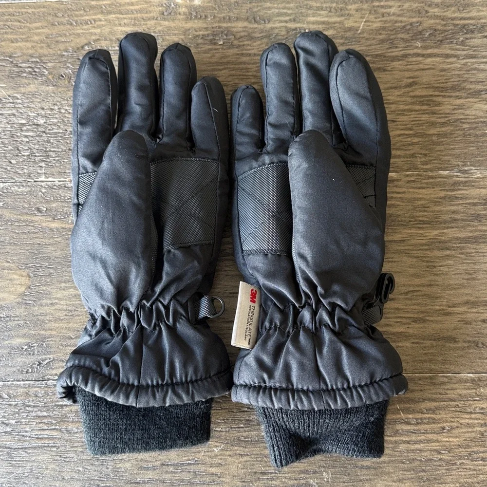 3M Thinsulate Youth Black Insulated Gloves